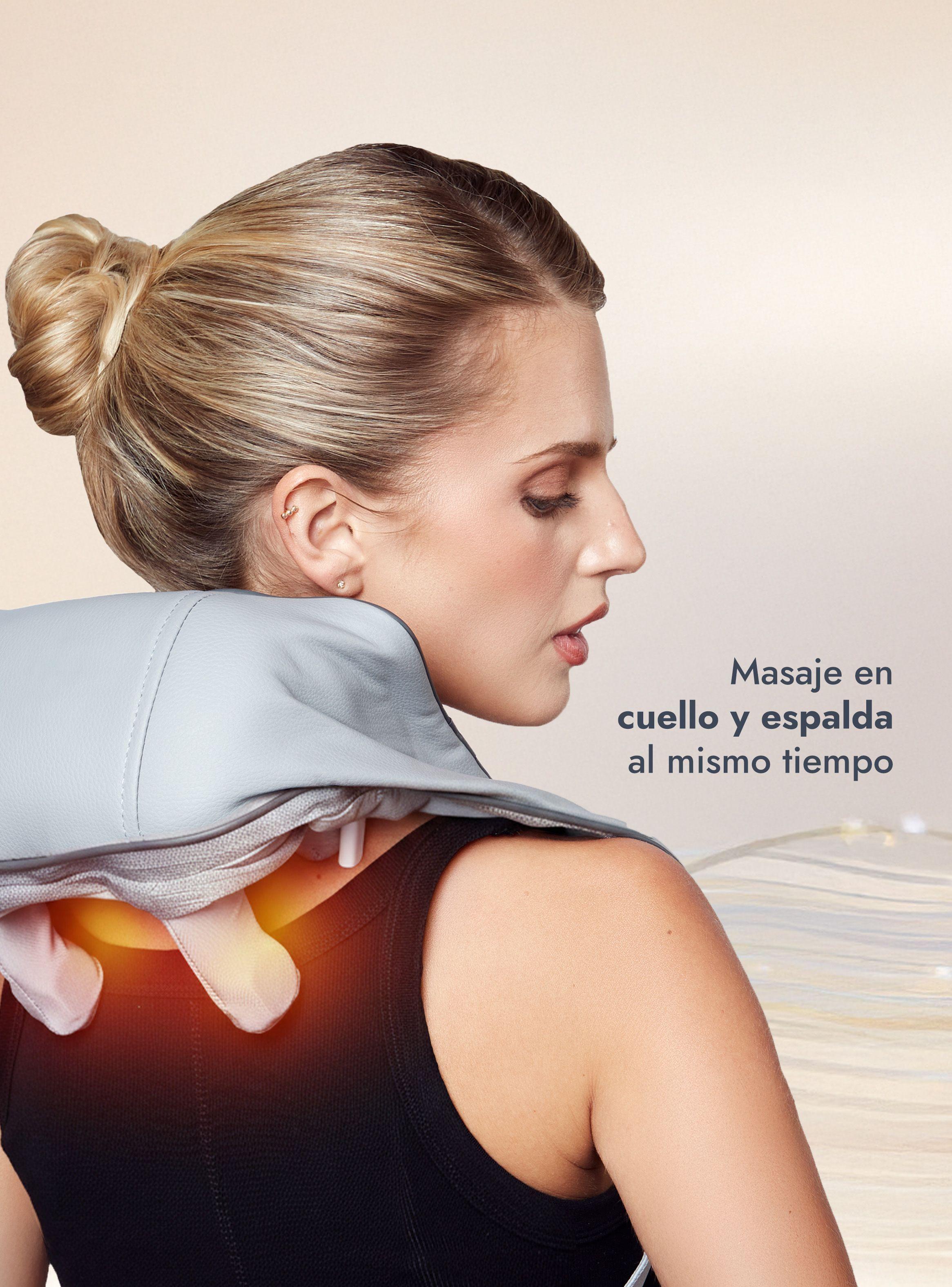 Masajeador de cuello y hombros Shiatsu Recargable con calor Gris Ozu-3