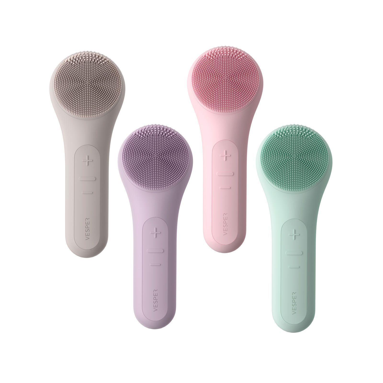 Cepillo de limpieza facial sónico con calor Púrpura FV-010 Vesper-4