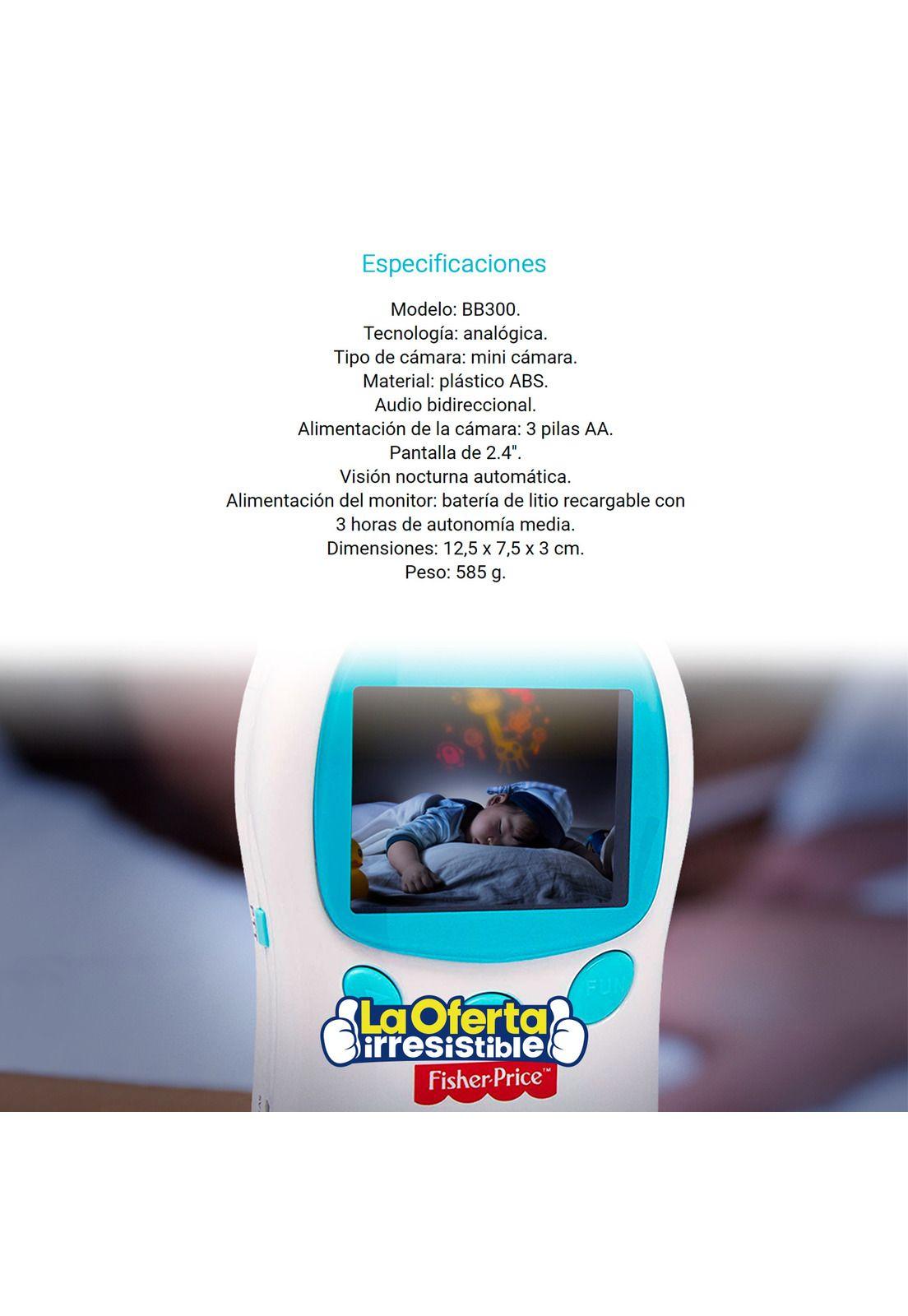 Monitor para Bebé Fisher Price Micrófono Altavoz-3