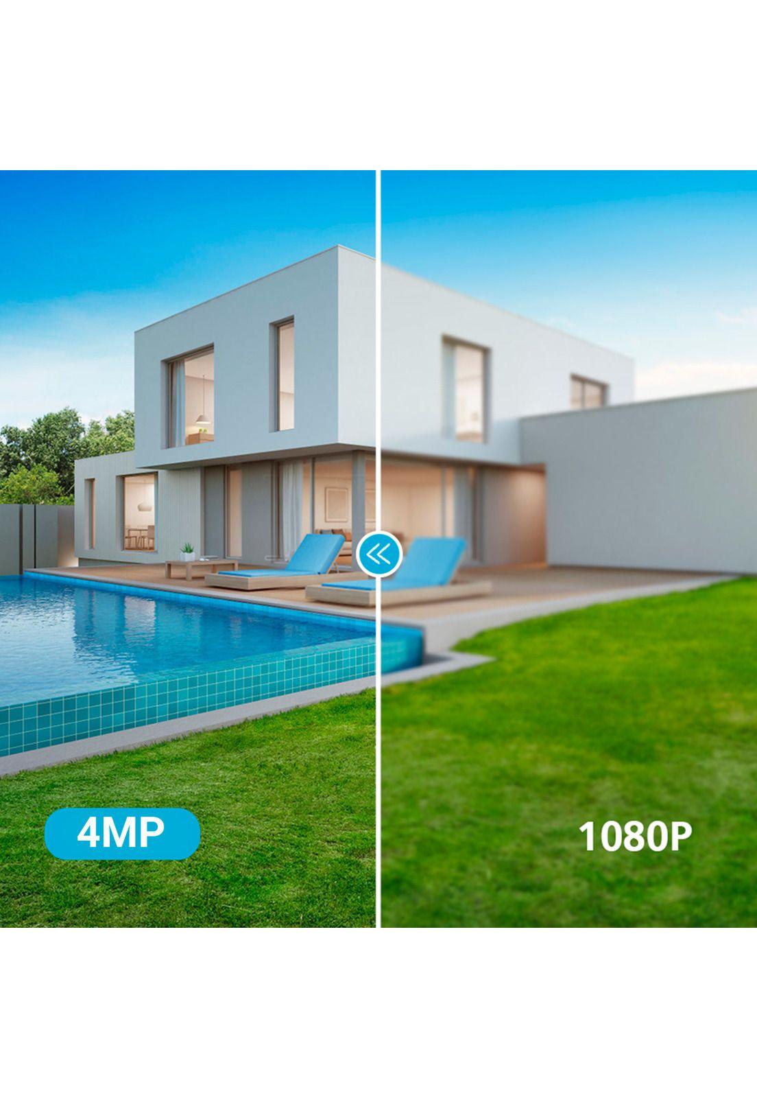 Cámara de Seguridad Kolke PTZ 4MP Inalámbrica WiFi Audio-4