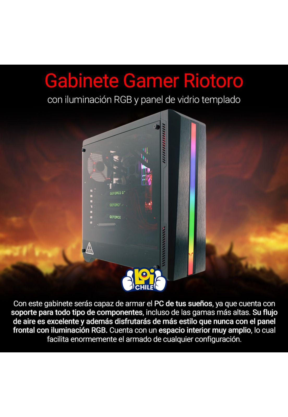 Gabinete Gamer CR100TG Riotoro Vidrio Templado-1