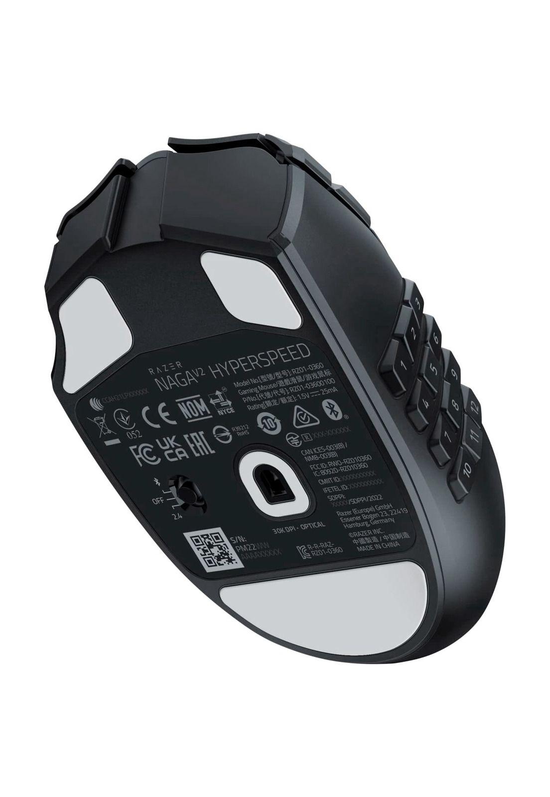 Mouse Gamer Razer Naga V2 Hyperspeed Inalámbrico-3