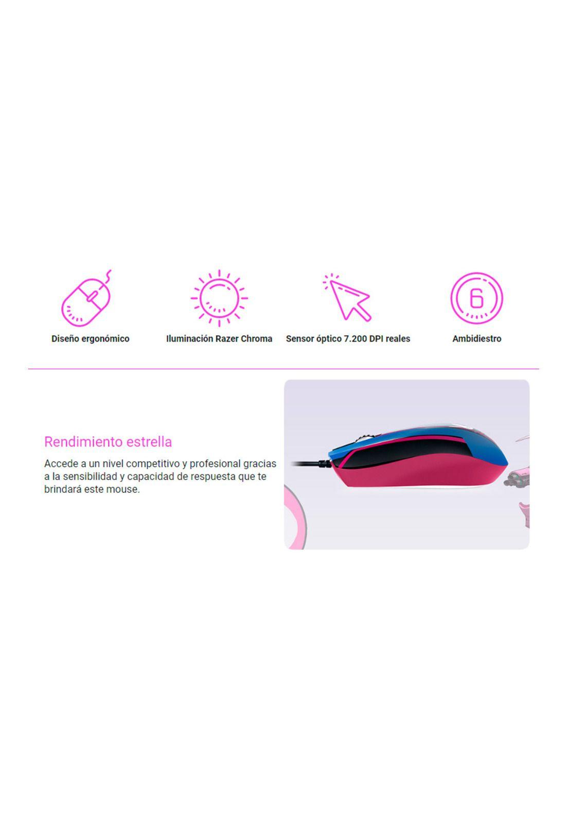 Mouse Gamer Razer Abyssus Elite D.Va Overwatch-2