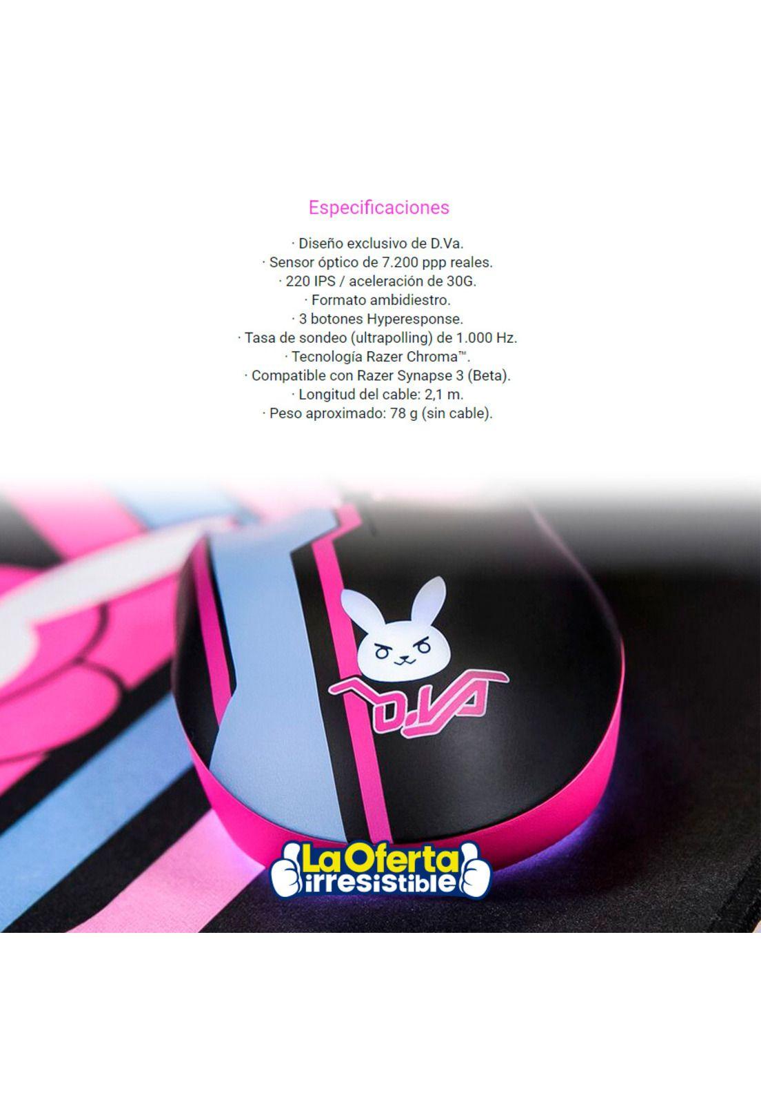 Mouse Gamer Razer Abyssus Elite D.Va Overwatch-4