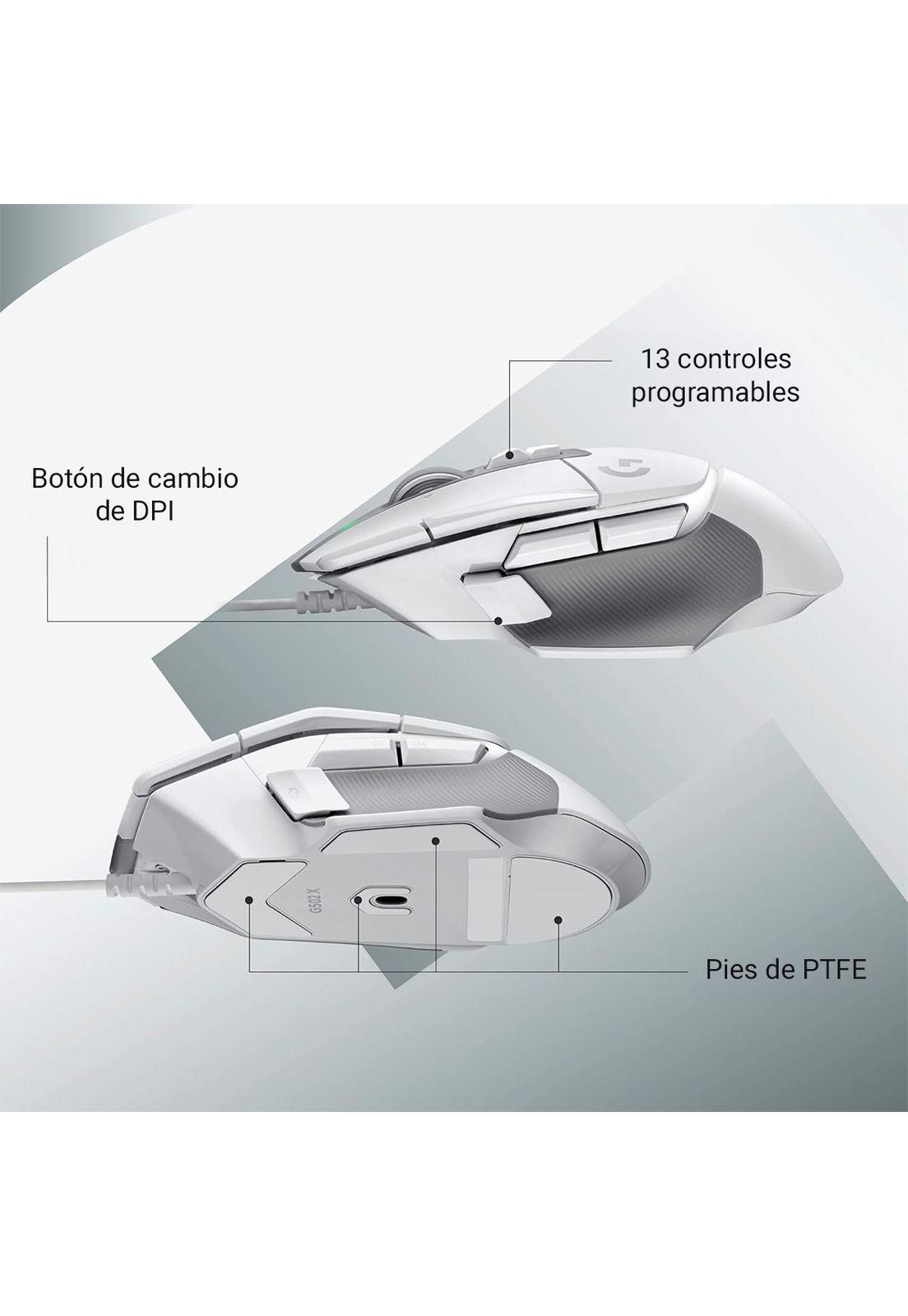Mouse Gamer Logitech G502 X Blanco-5