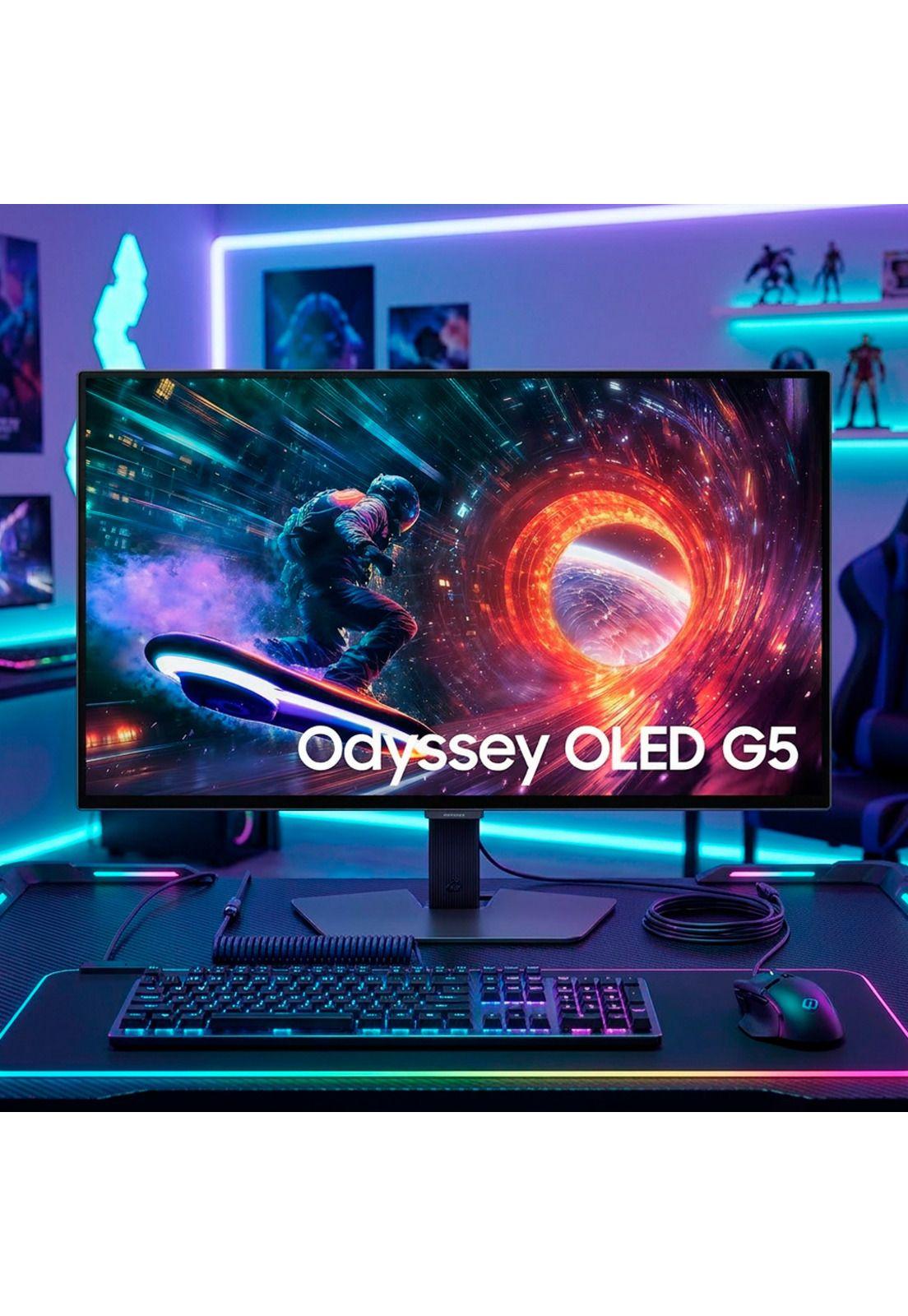 Monitor Gamer Samsung Odyssey G5 27" OLED QHD 180Hz 0.3Ms-7