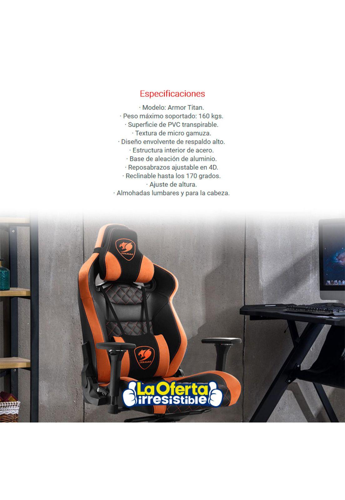 Silla Gamer Cougar Armor Titan Pro-4