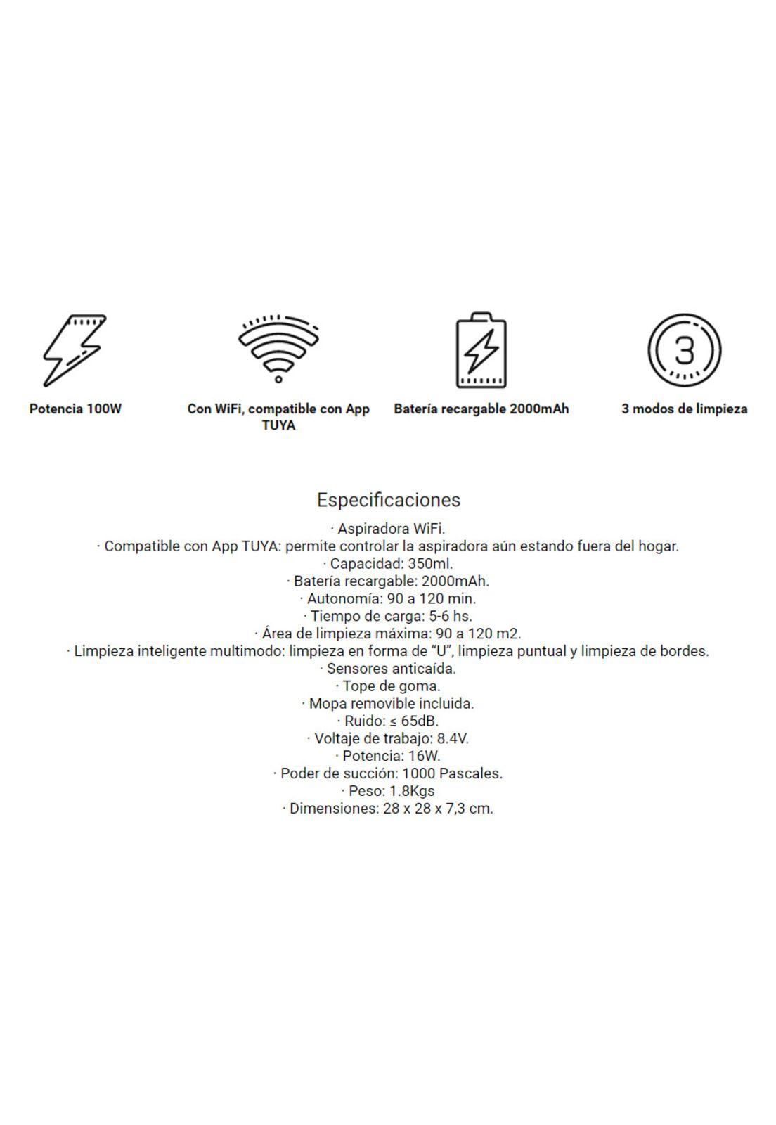 Aspiradora Robot NAPPO con WiFi-2