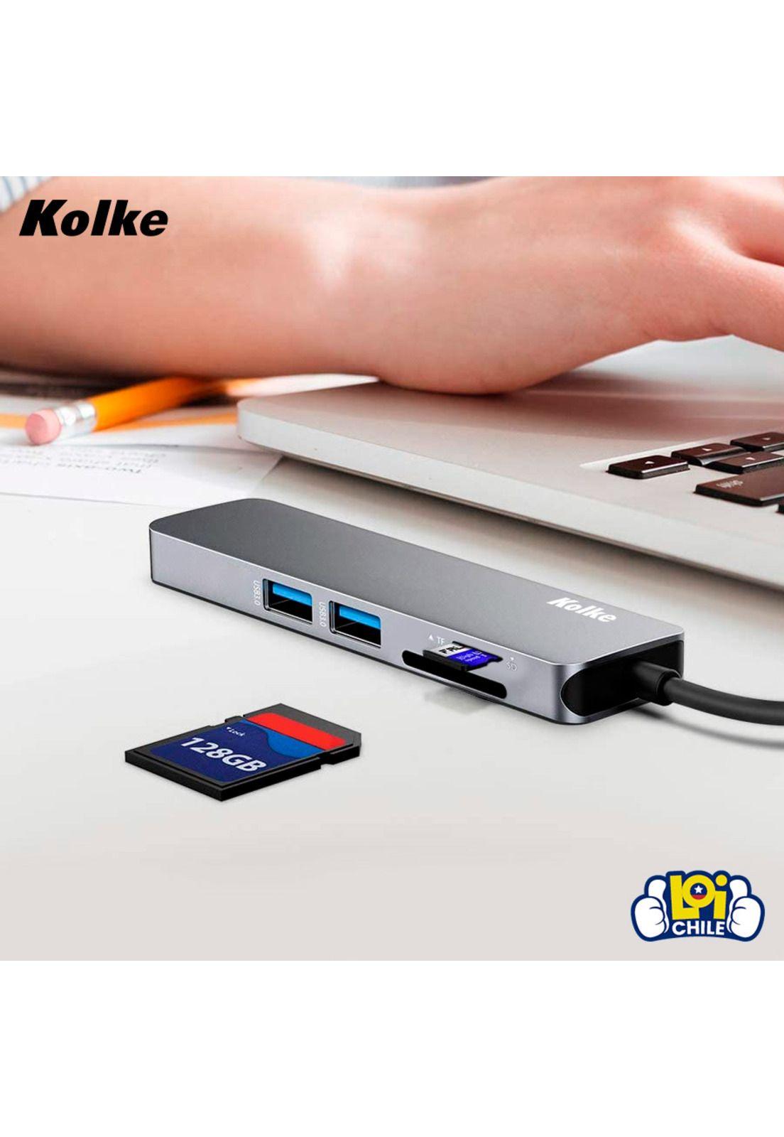 Puerto USB 6 en 1 Kolke 2USB/SD  KCH-431-1