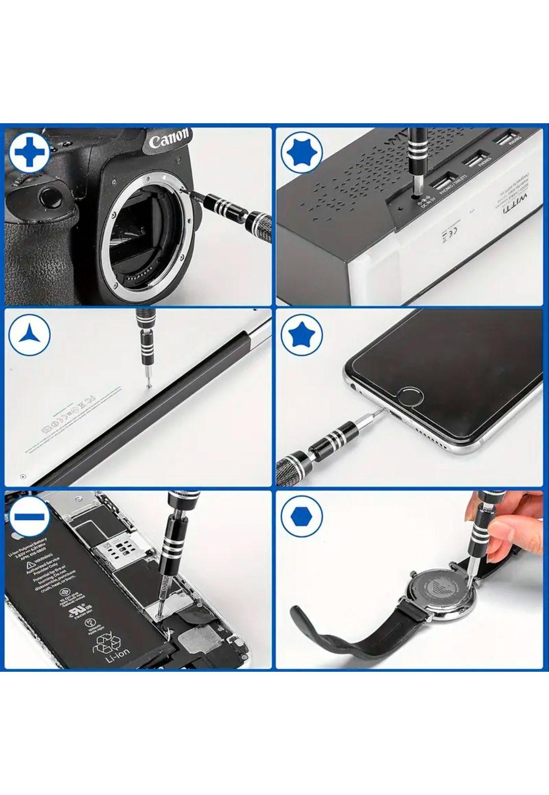 Kit de Destornilladores Nappo de Precisión con 115 Piezas-7