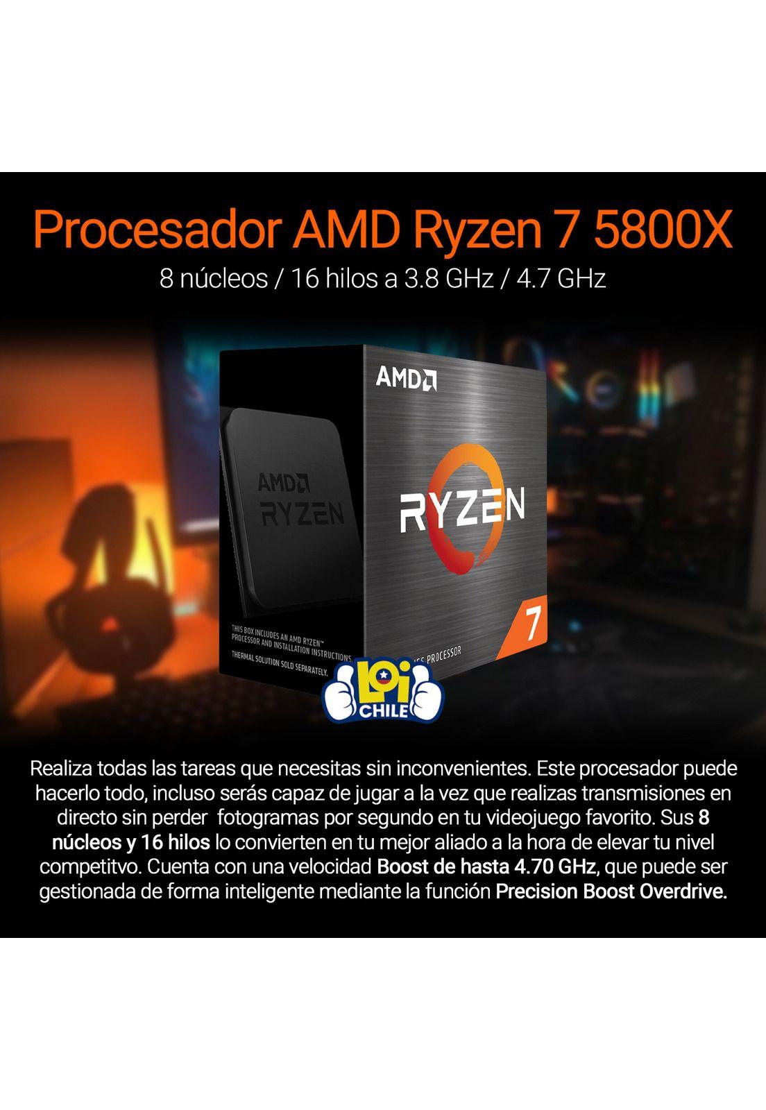 Procesador Amd Ryzen 7 5800x 8 Nucleos 16 Hilos 4.7GHz-1