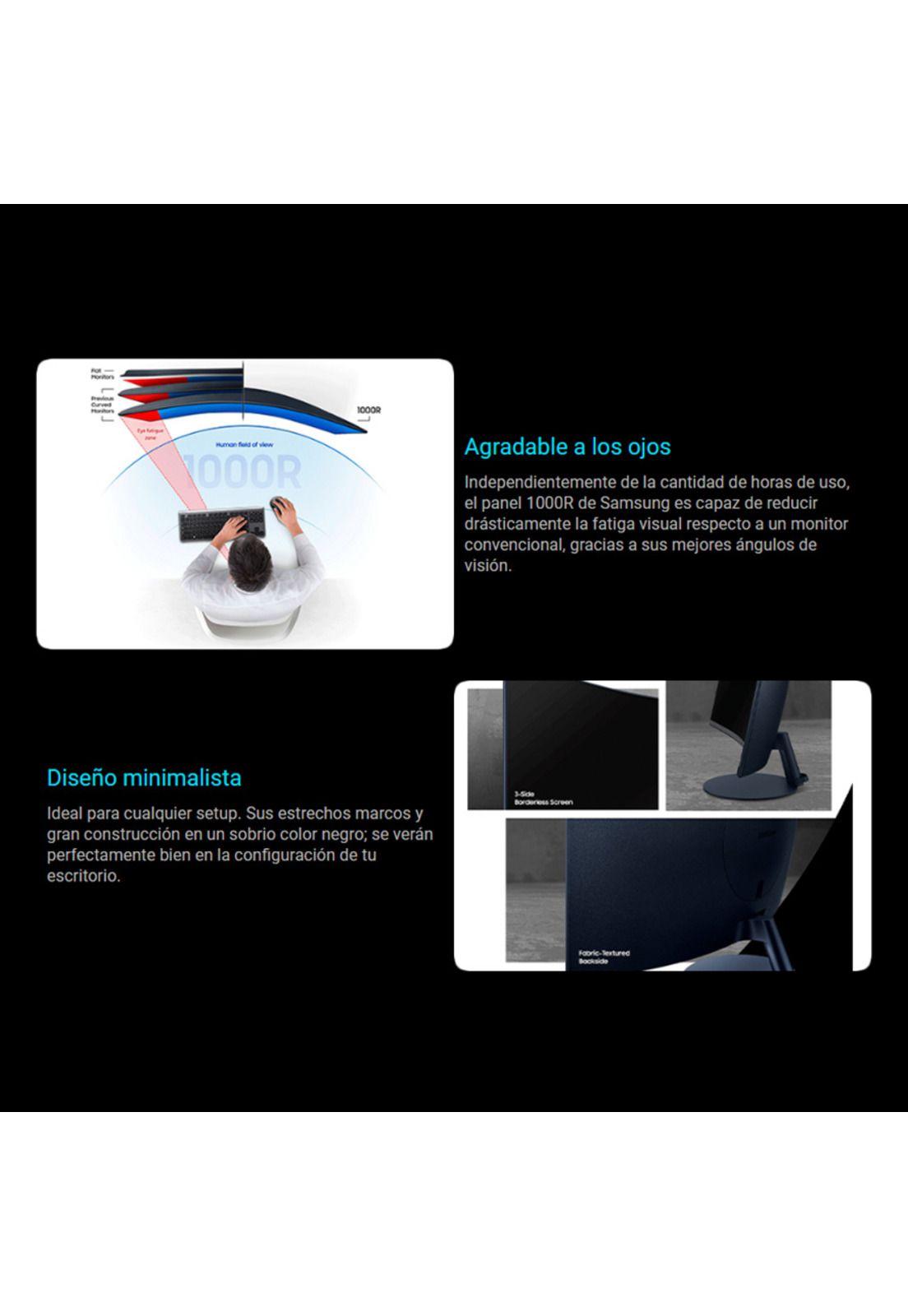 Monitor Curvo Samsung 27' 75Hz Full Hd-3