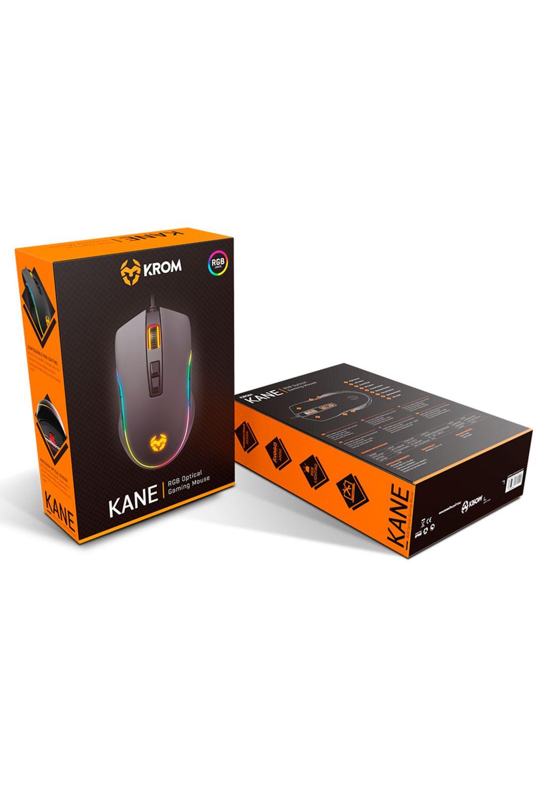 Mouse Gamer Krom Kane 8 Botones RGB DPI Ajustable-8