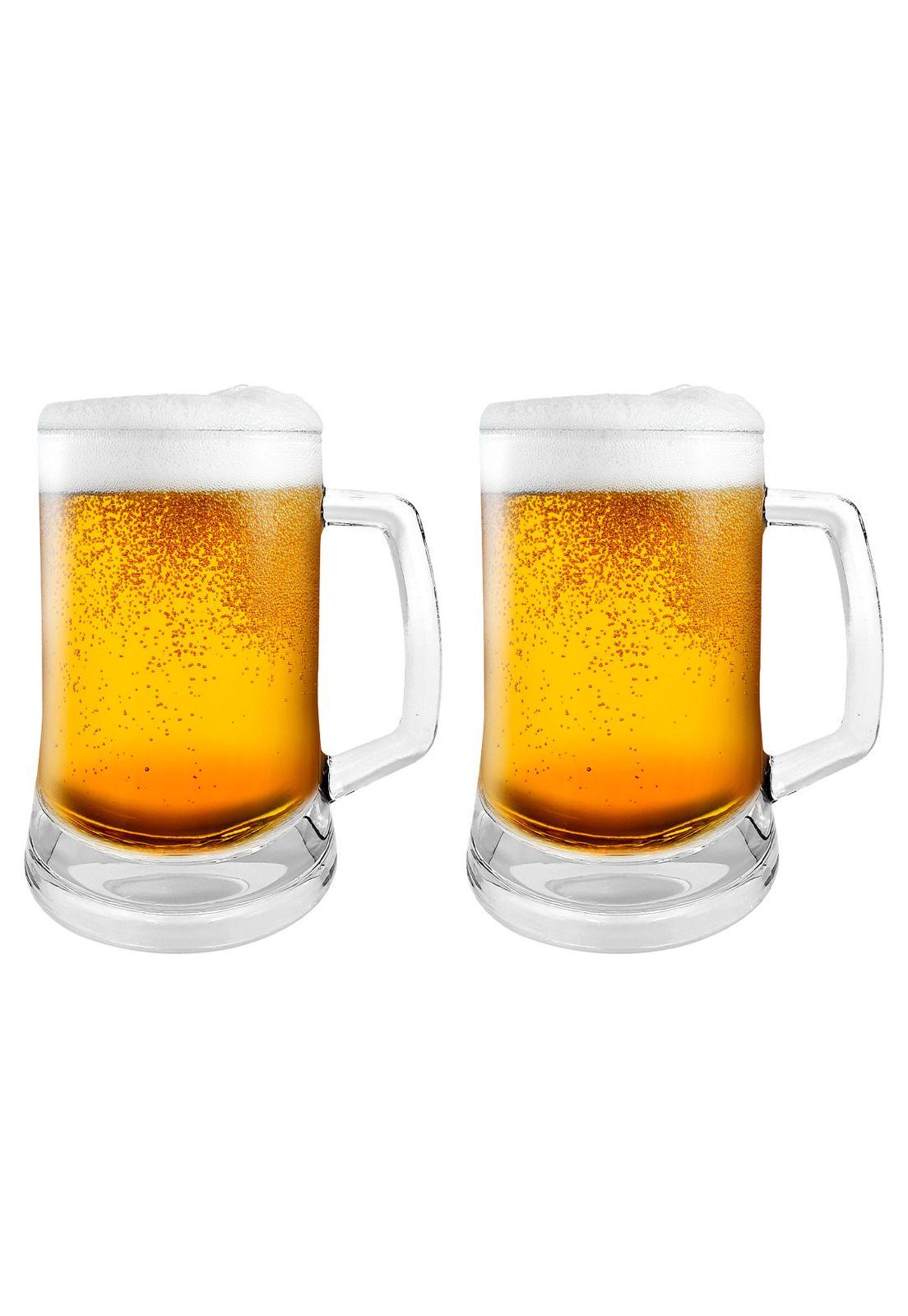 Set 2 Vasos Shoperos Cerveza Vidrio Wayu 500ml-0