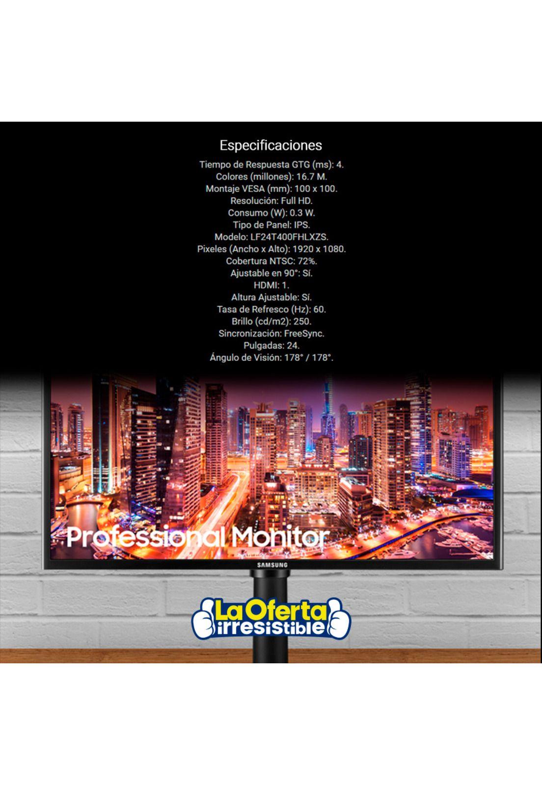 Monitor Samsung 24' Full HD Panel IPS FreeSync-4