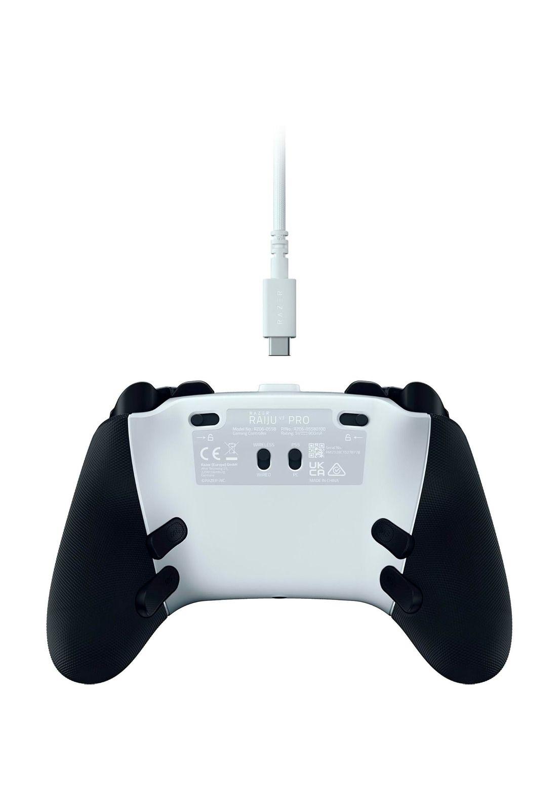 Control Joystick Inalámbrico Razer Raiju V3 Pro PC PS5 White-3