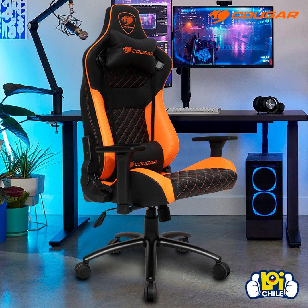 Silla Gamer Cougar Explorer S Black/Orange Ergonómica-3