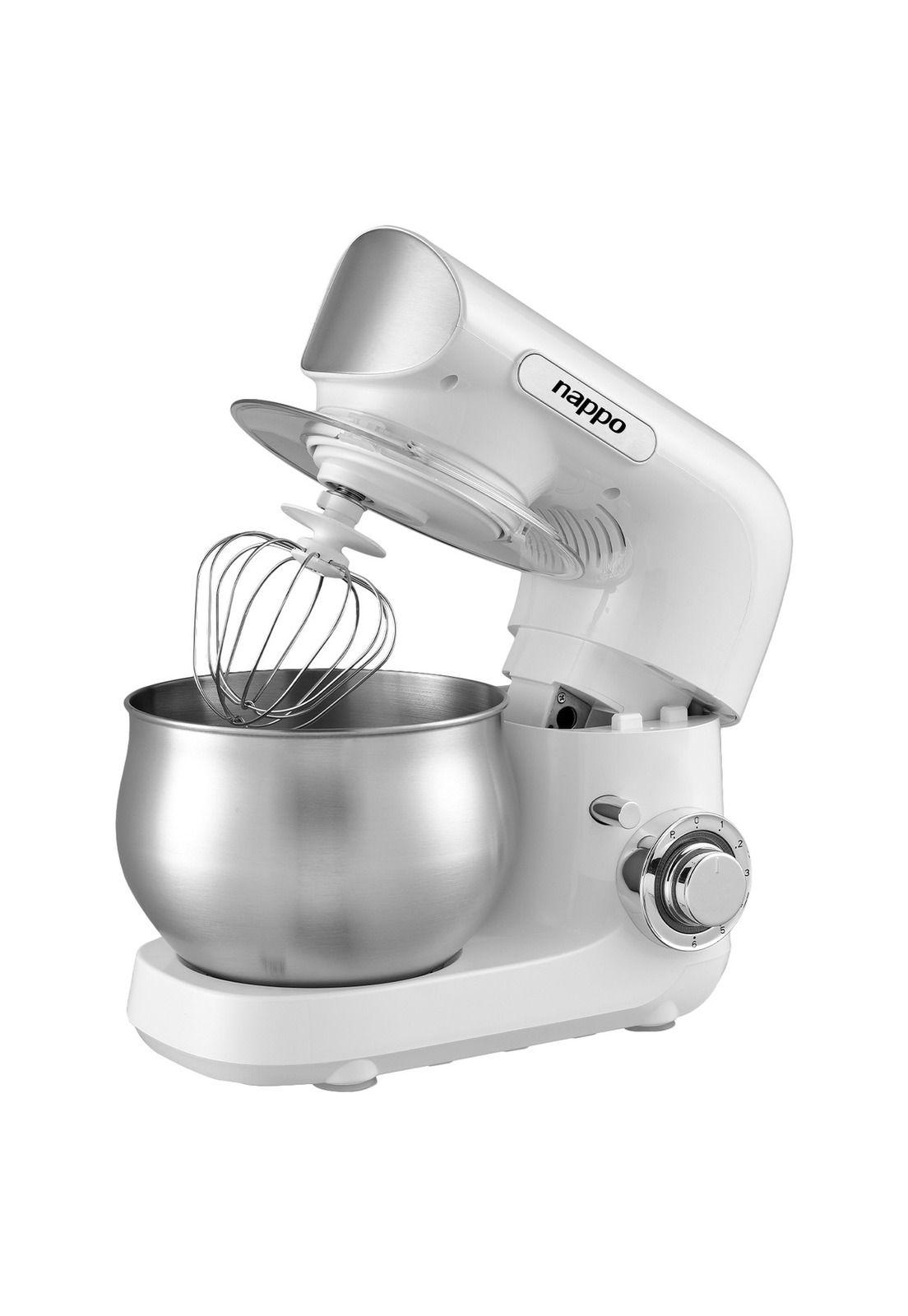 Batidora Planetaria Nappo 1300w Bowl 4L 6 Velocidades Blanca-0