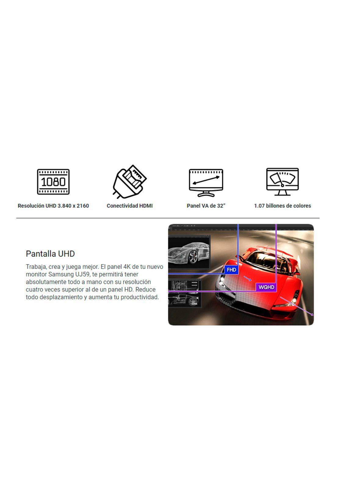 Monitor Samsung UHD 4K 32''-2