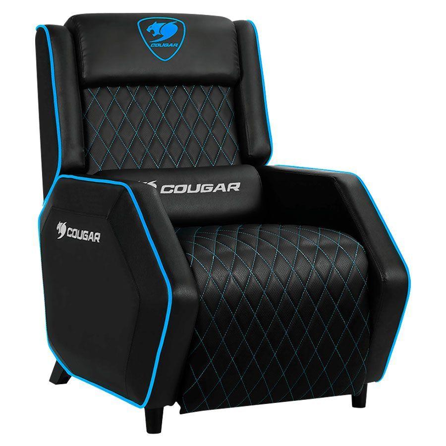 Sillon Gamer Cougar Ranger PS Azul Eco Cuero Reclinable -0