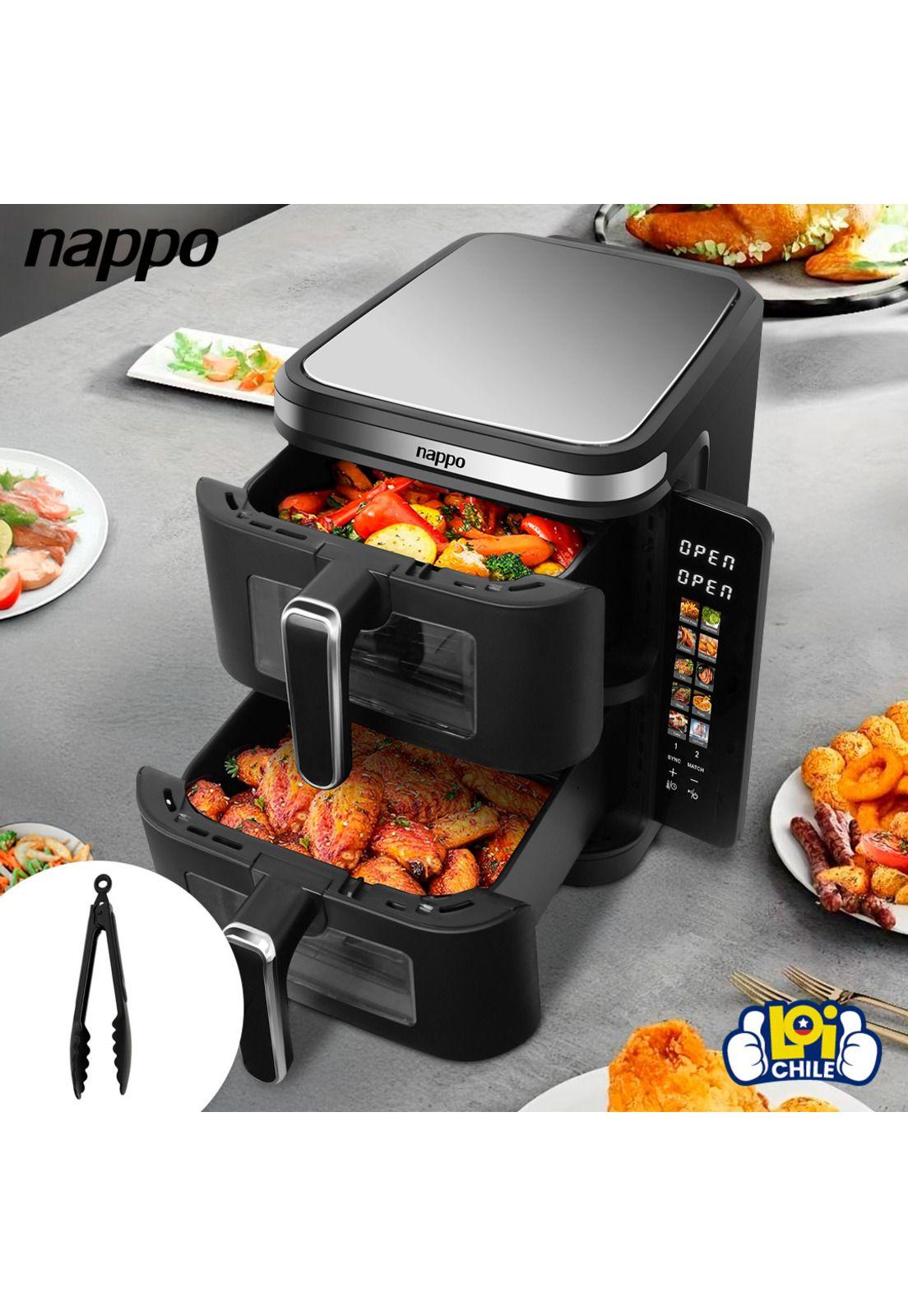 Freidora de Aire Nappo Doble Cesta 11L Panel Digital 2800W-6