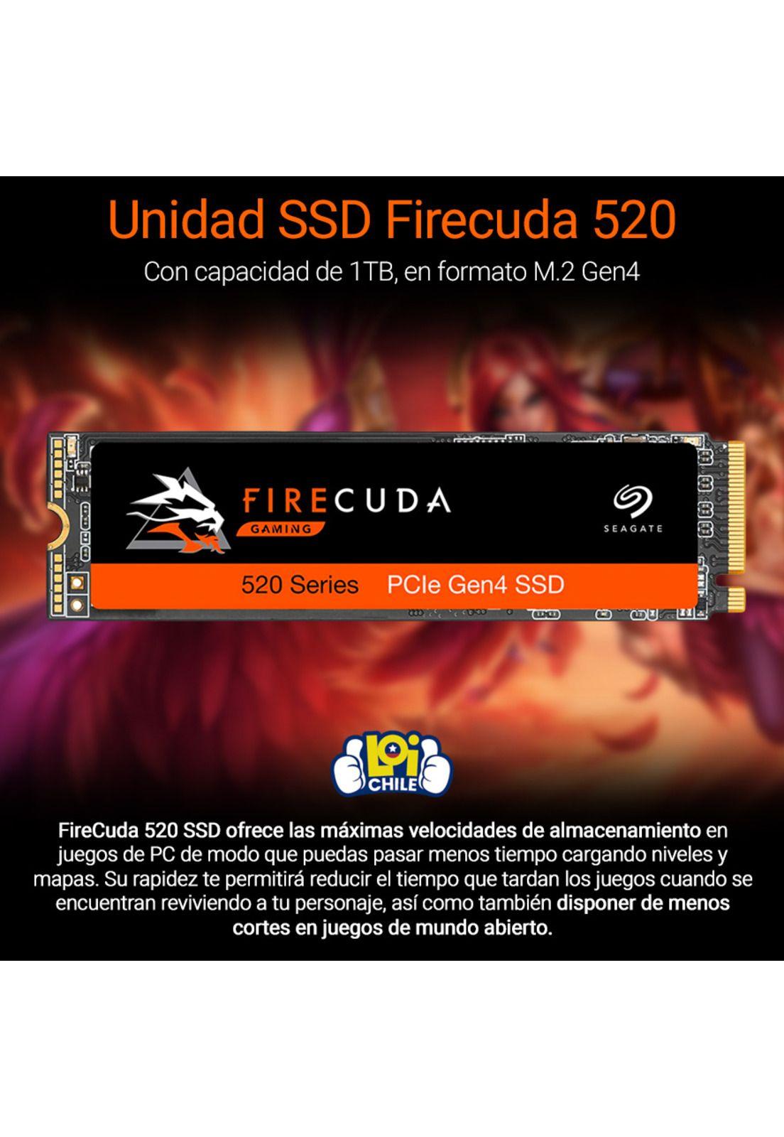 Disco SSD Interno Seagate 1TB 520 Pcie Gen4-1
