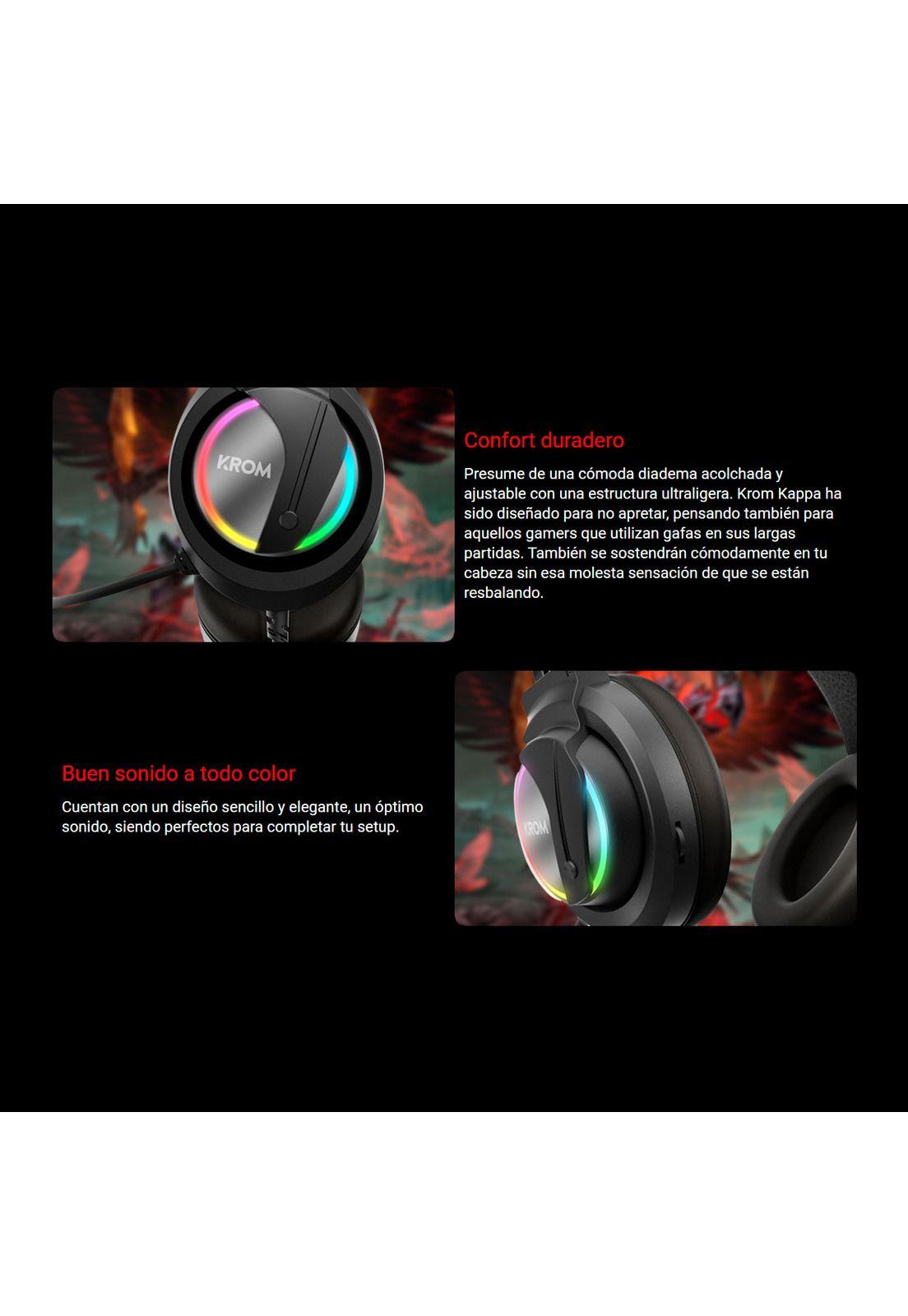 Audifonos Gamer Krom Kappa-3