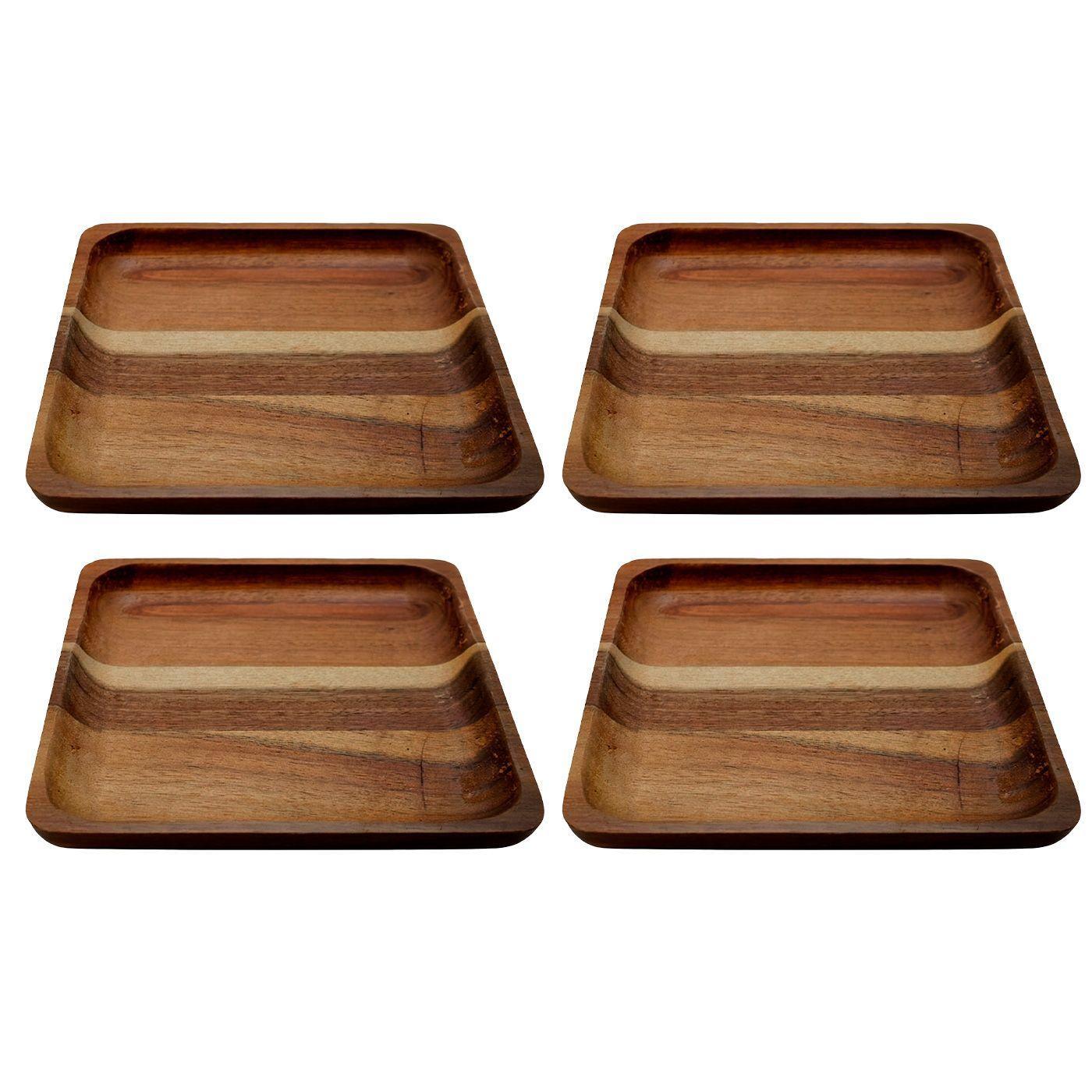 Plato aperitivo Madera Wayu Pack x4-0