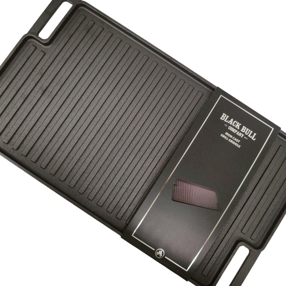 Plancha Hierro Fundido Reversible BlackBull-1
