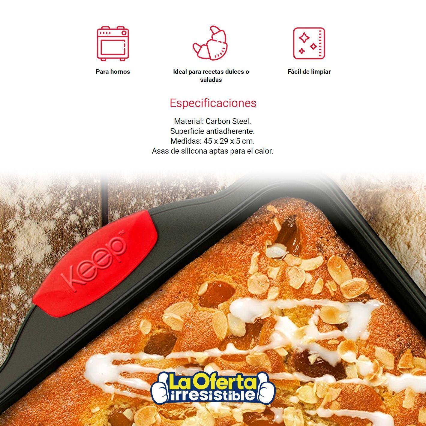 Bandeja Horno Antiadherente Grande Keep-2