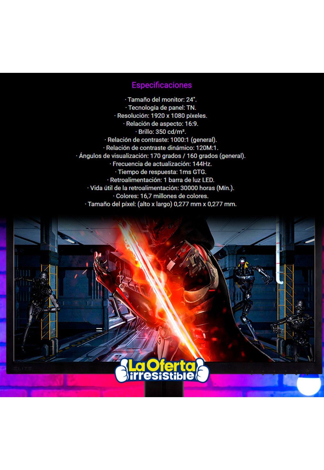 Monitor Gamer Viewsonic XG240R 144Hz 1Ms Elite RGB 24'-4