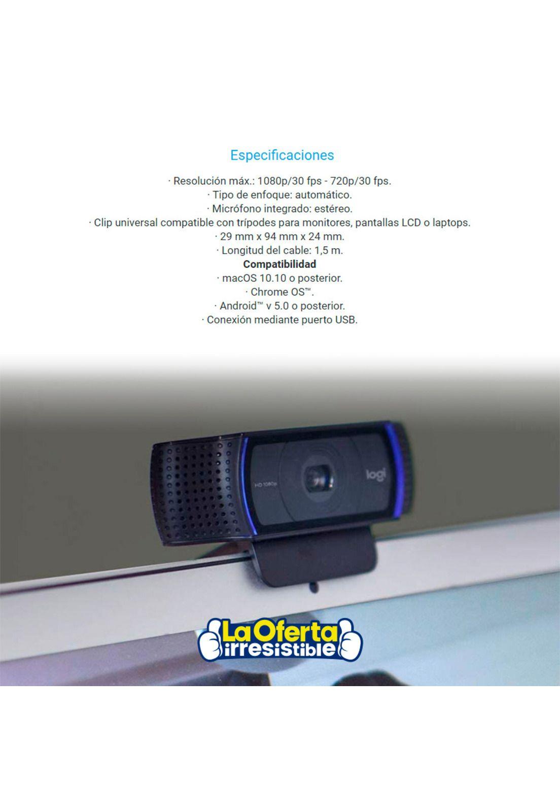 Camara Webcam Logitech C920 HD PRO-4