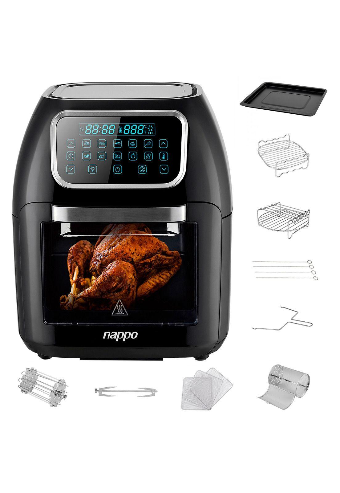 Freidora de Aire Sin aceite Digital 10 Litros 1800w Nappo-0
