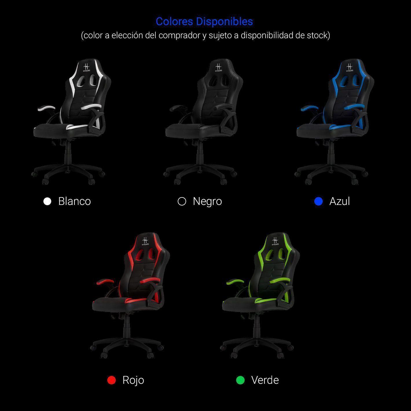 Silla Gamer Vertagear HHGears SM115 Altura Ajustable Azul-6
