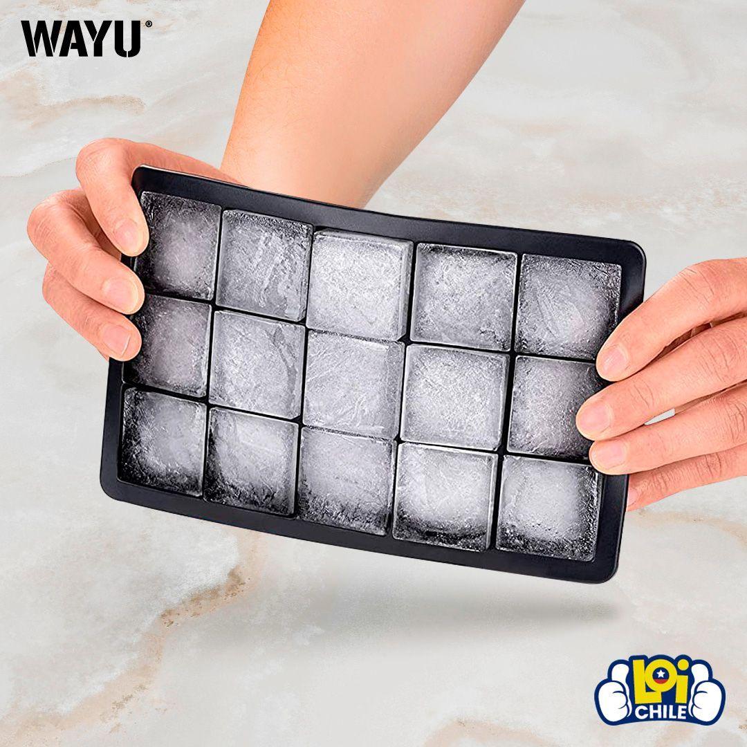 Cubeta de Hielo Molde Silicona Wayu Pequeña para 15 cubos-3