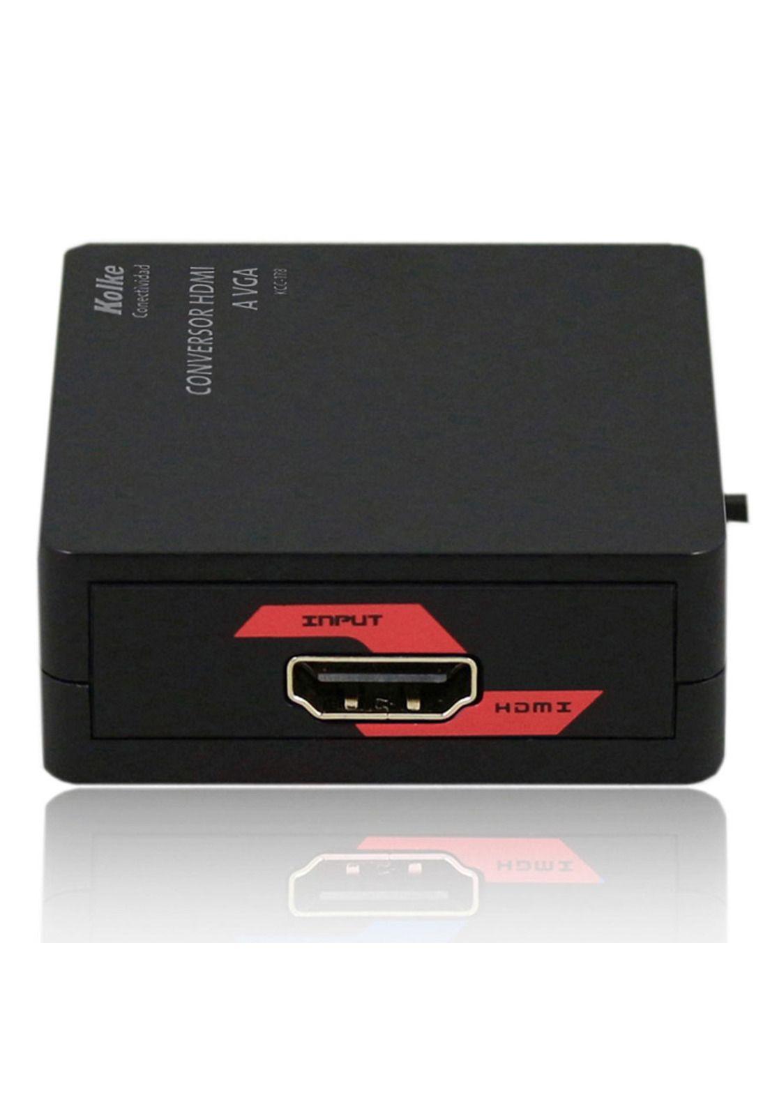 Adaptador Conversor de HDMI a VGA Kolke 1080p Cable Auxiliar-2