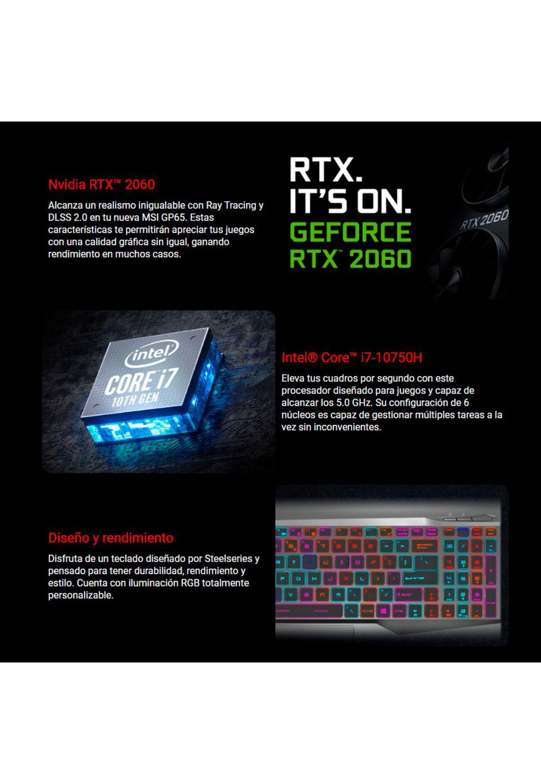Notebook Gamer MSI Leopard i7 16GB 512SSD RTX2060 144Hz 15.6-3