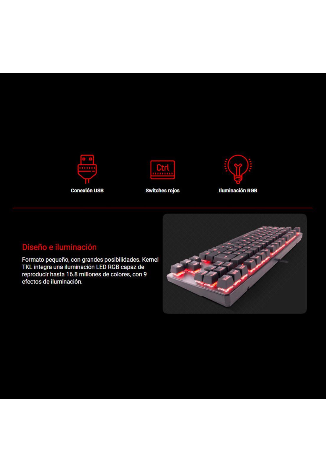 Teclado Gamer Krom Kernel TKL RGB-2