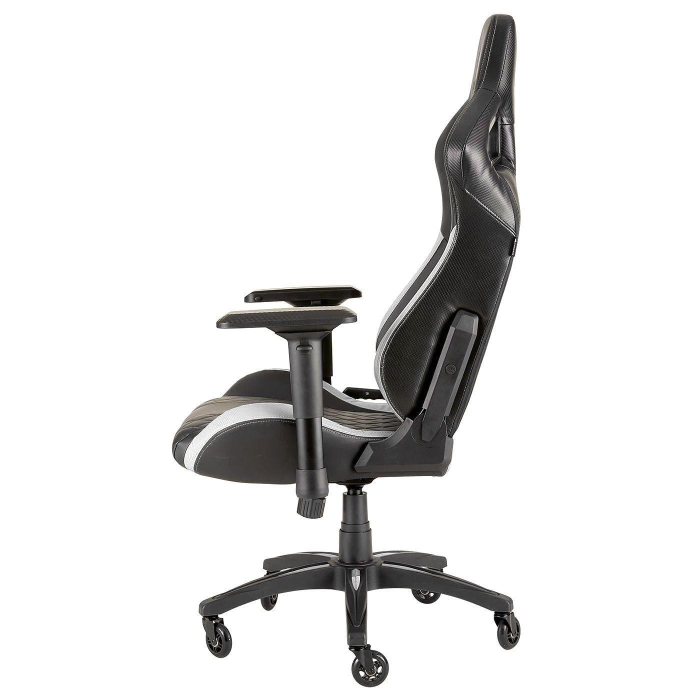 Silla Gamer Corsair T1 Race Blanca Reclinable y Ajustable-2