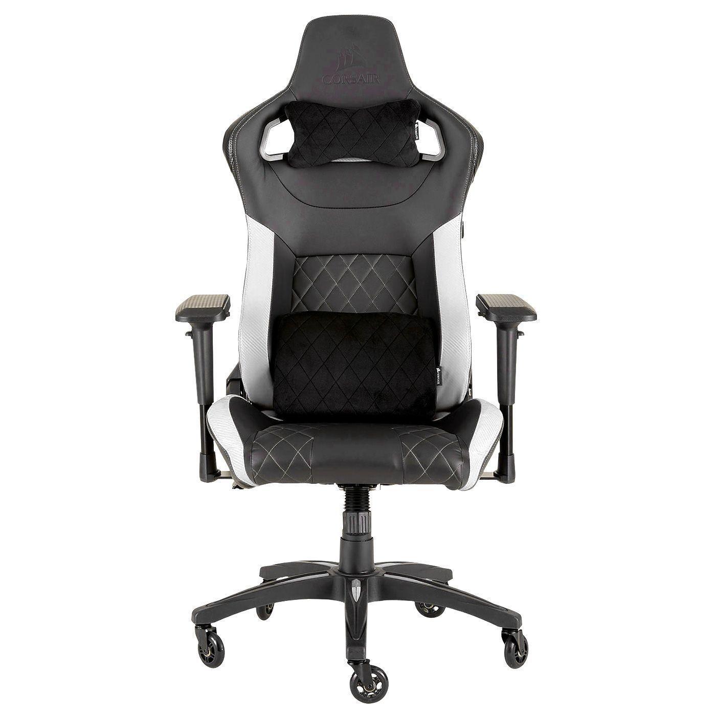 Silla Gamer Corsair T1 Race Blanca Reclinable y Ajustable-0