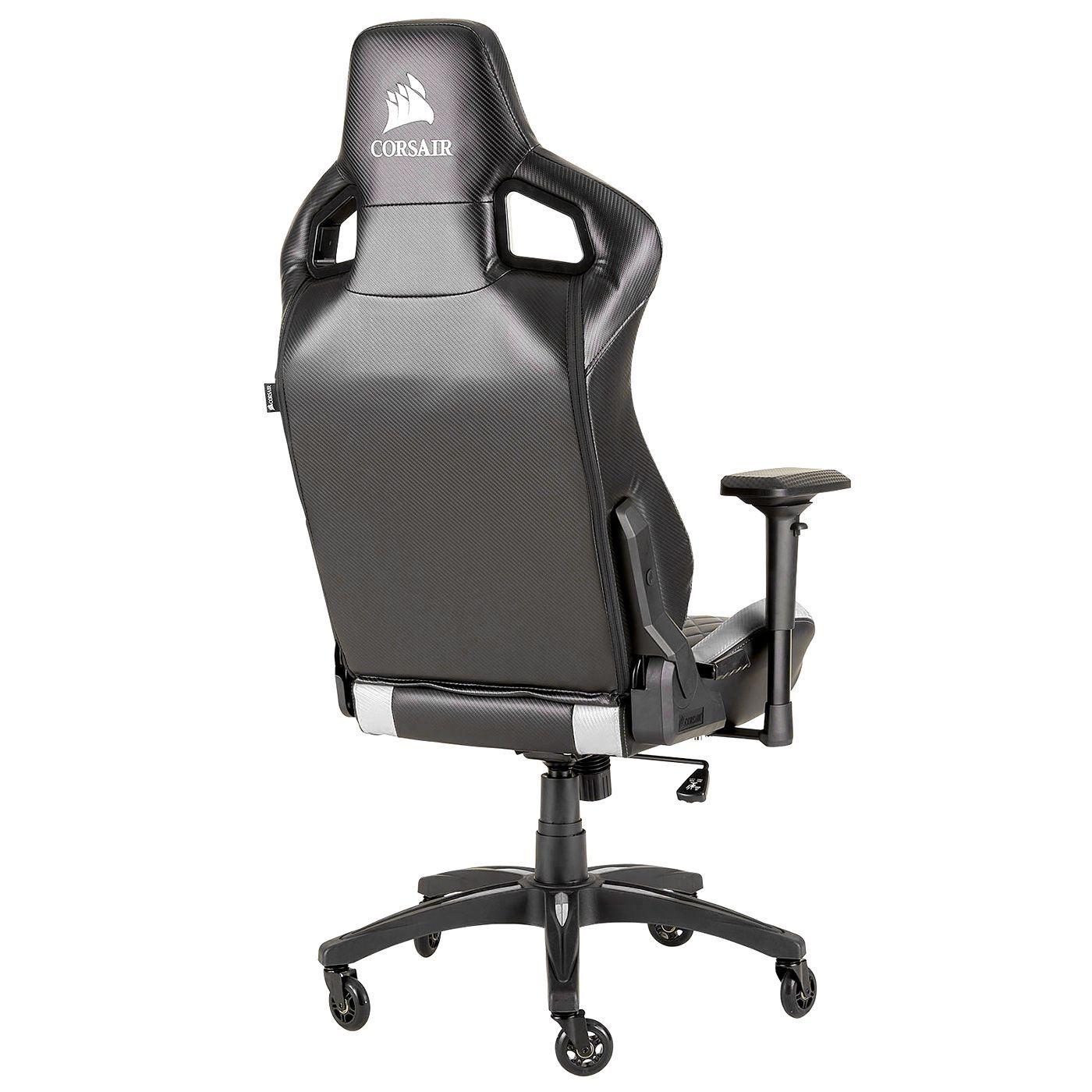 Silla Gamer Corsair T1 Race Blanca Reclinable y Ajustable-3