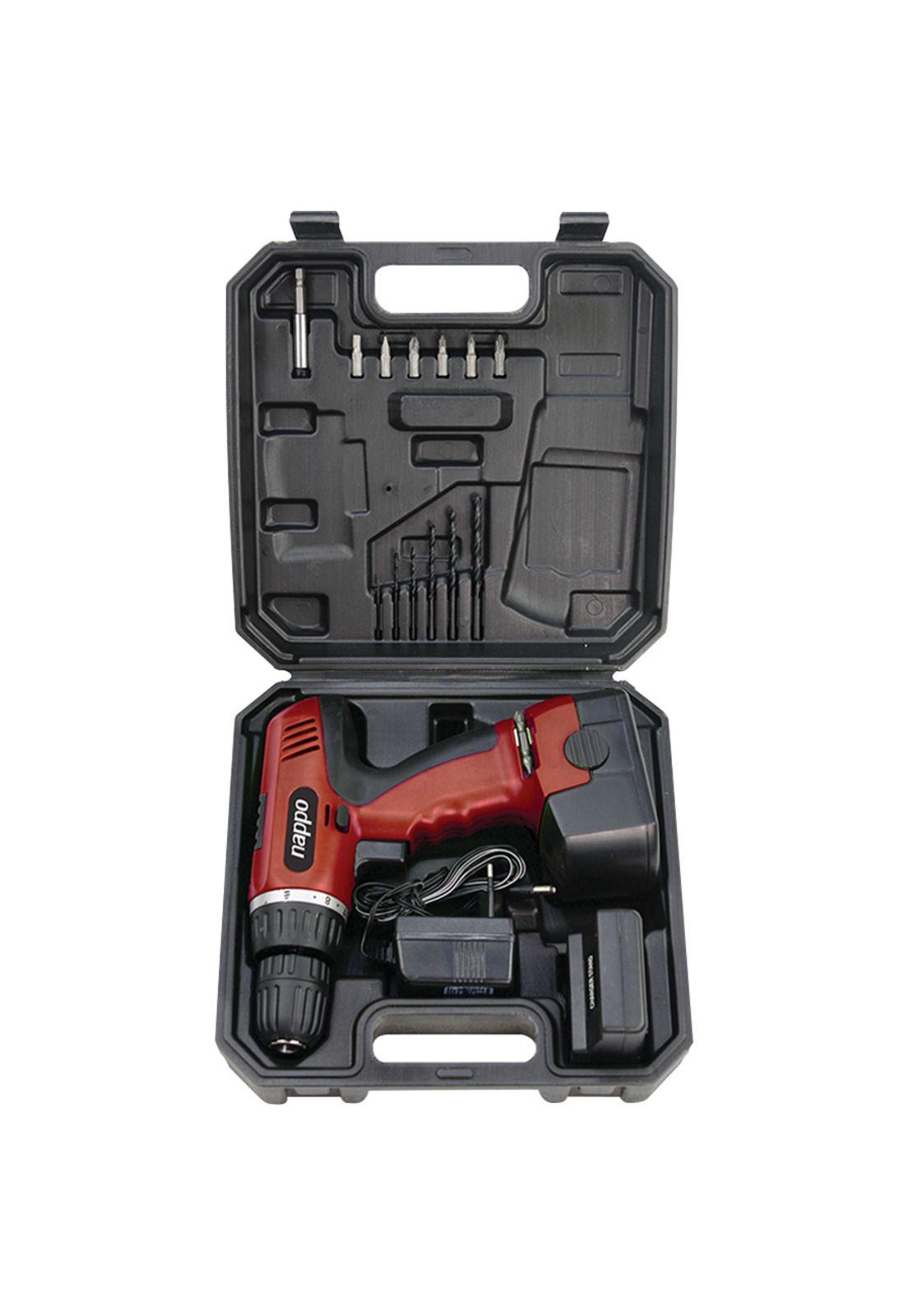 Taladro Desatornillador Inalámbrico Nappo 12v Con Accesorios-3