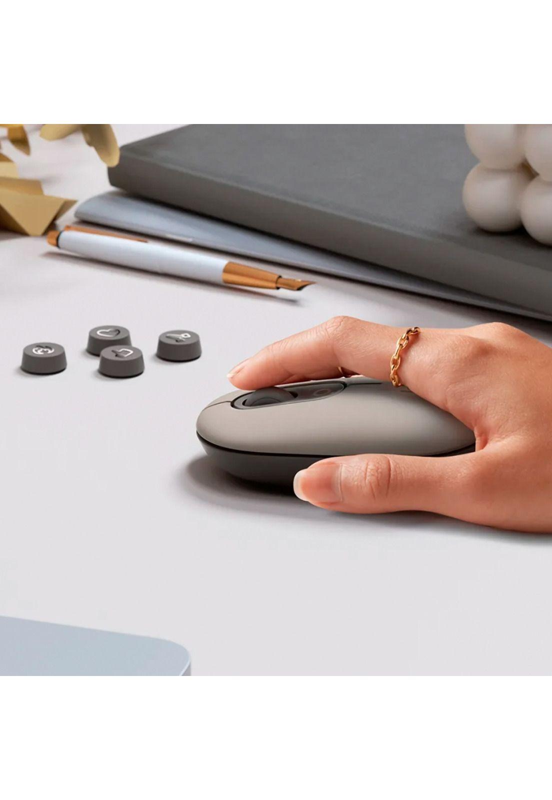 Mouse Inalámbrico Logitech Pop Arena Mist Bluetooth-6