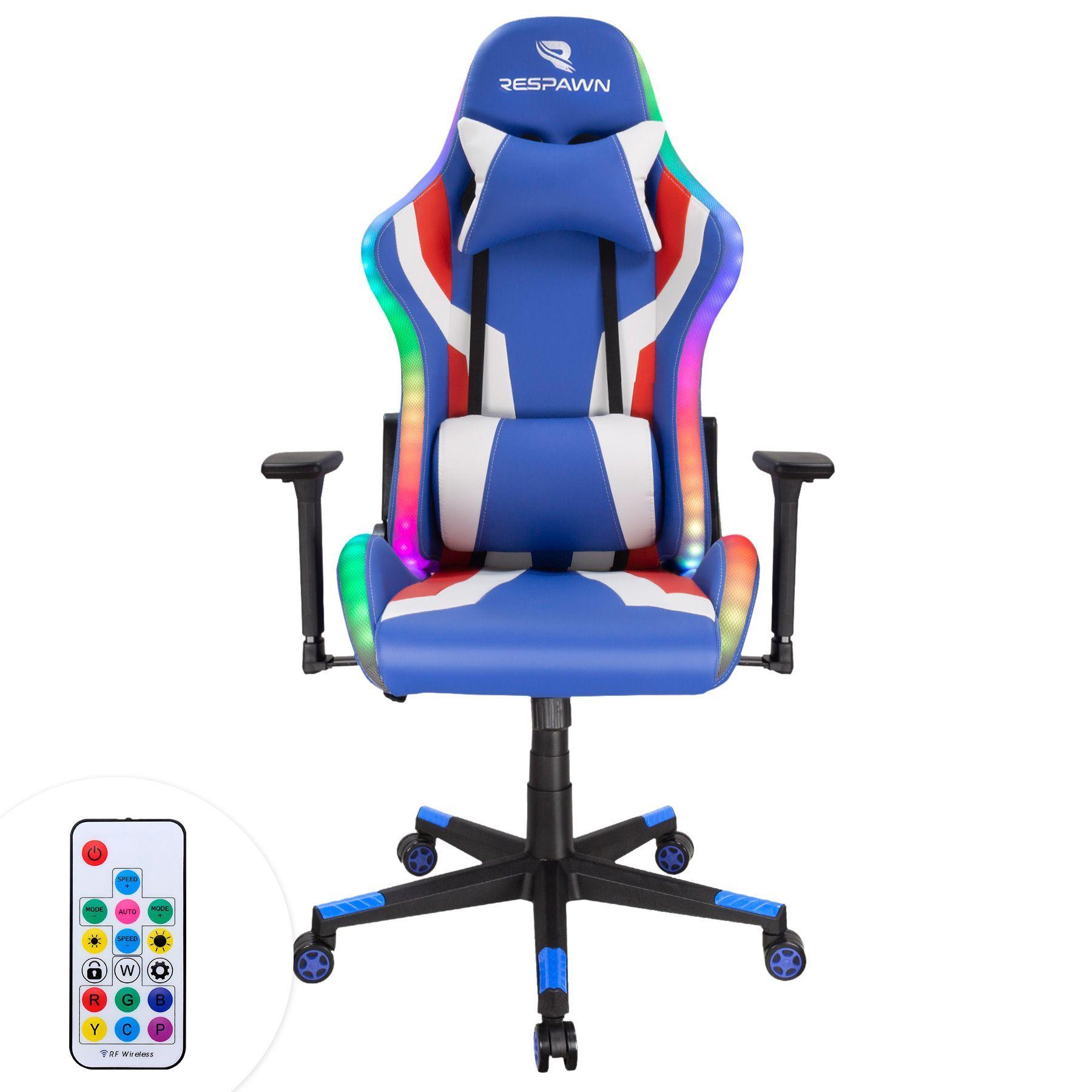 Silla Gamer Respawn 700 Pro RGB Azul Ergonómica Reclinable-0