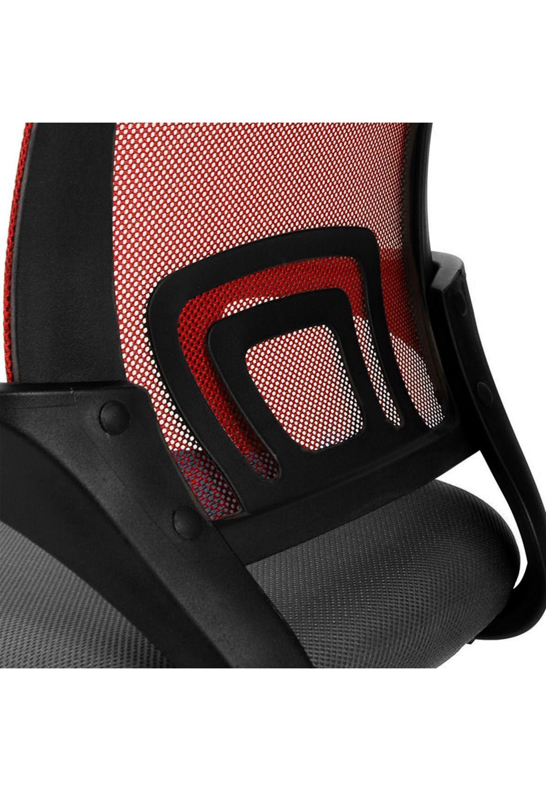 Silla de Escritorio Oficina Empoli Ejecutiva Ergonómica Rojo-3