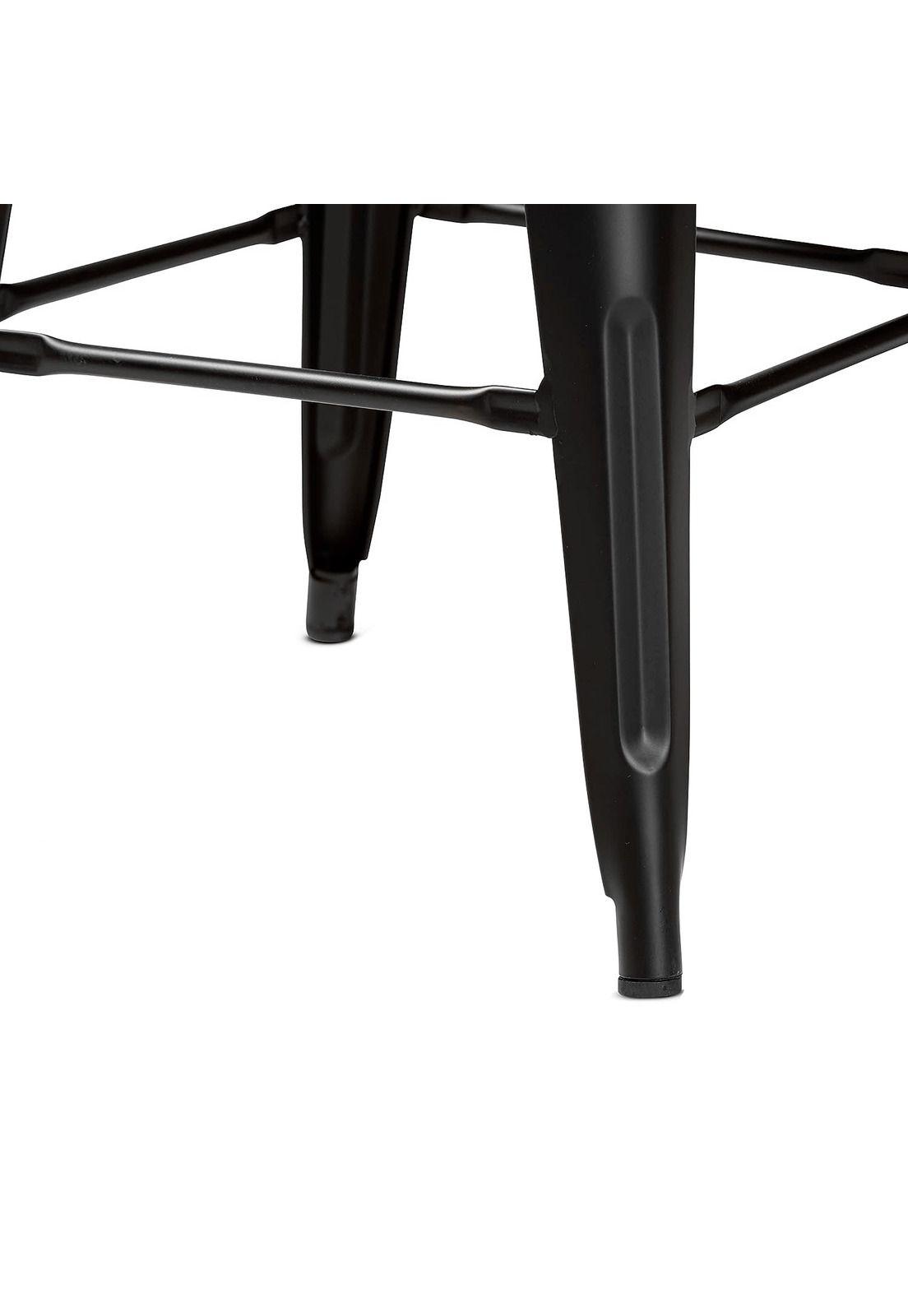 Set de 4 Pisos Taburete Tolix Bar Empoli Metálico Negro-4