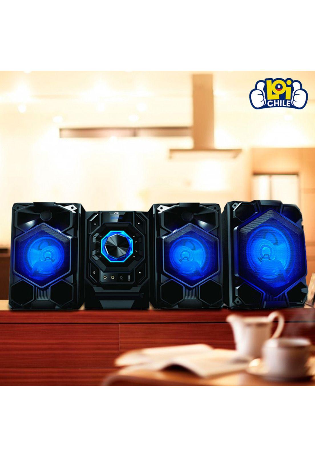 Sistema HiFi JVC 95W Bluetooth USB Aux Radio FM Control Remoto-3