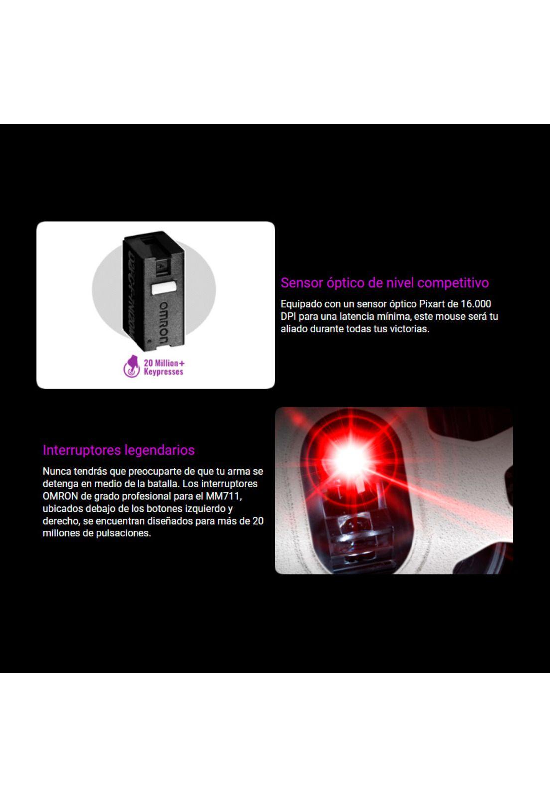 Mouse Gamer Cooler Master MM711 16000DPI RGB-3