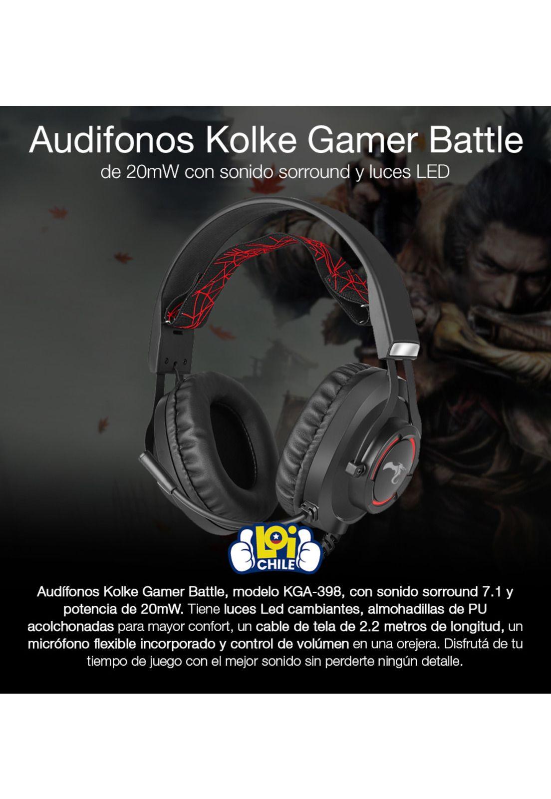 Audífonos Gamer Kolke Battle Sonido Sorround 7,1 PS3 PS4 PC-3