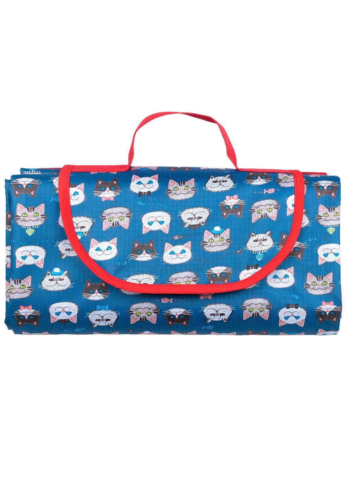 Manta para Picnic Impermeable Repelente 1,5m x 1,5m Rosa-0
